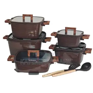Donnor Crest Premium 15-Piece Granite Non-Stick Cookware Set