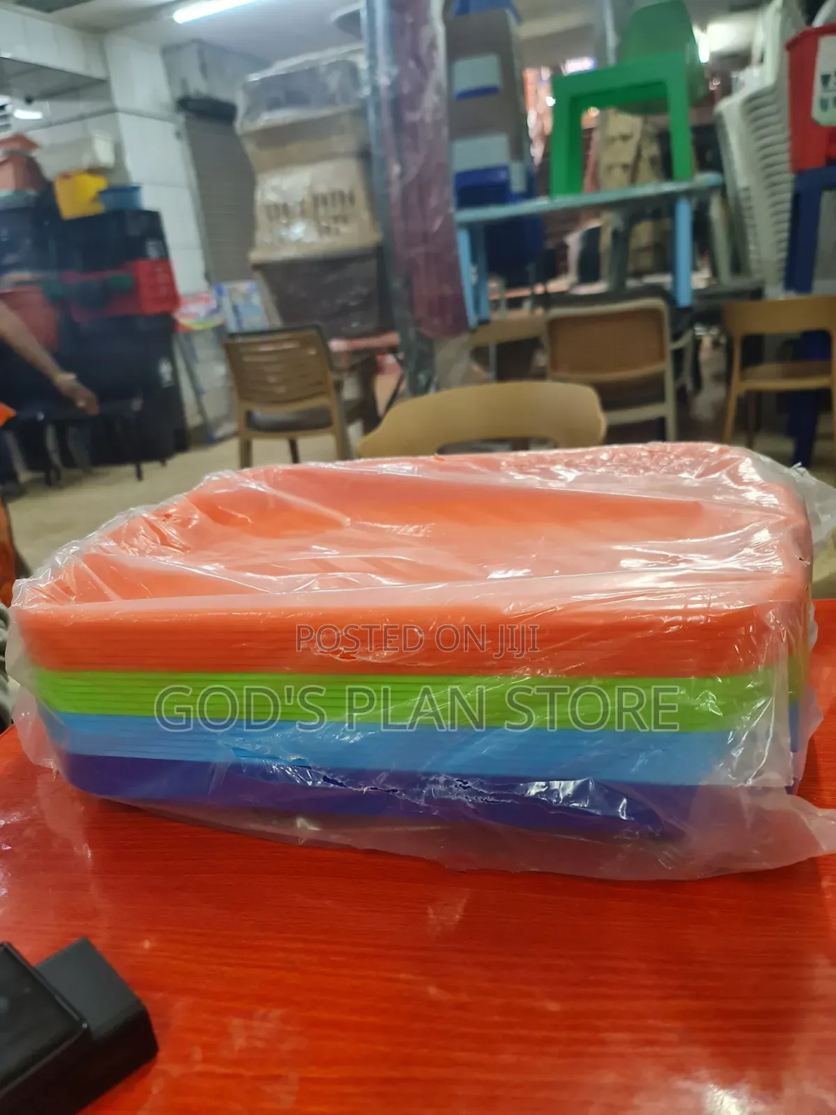24pcs Plastic Serving Trays Plastic Serving Trays