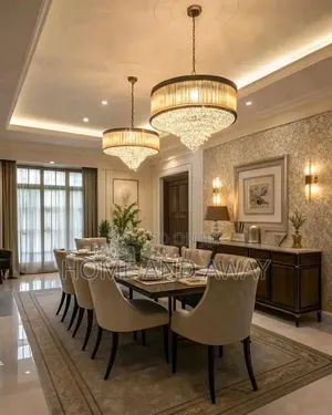 Magnificent 8 Seaters Velvet Dressed Dining Sets Any`