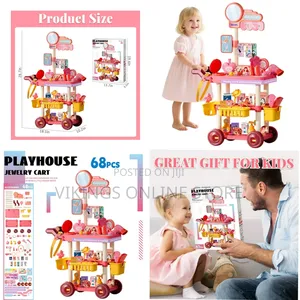Girl Toys 3 4 5 6 Years, Toddler Girl Vanity Makeup Cart Toy