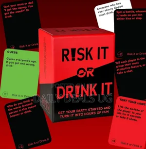 Risk It or Drink It! Party Game | Dares, Decisions, and Drinks.