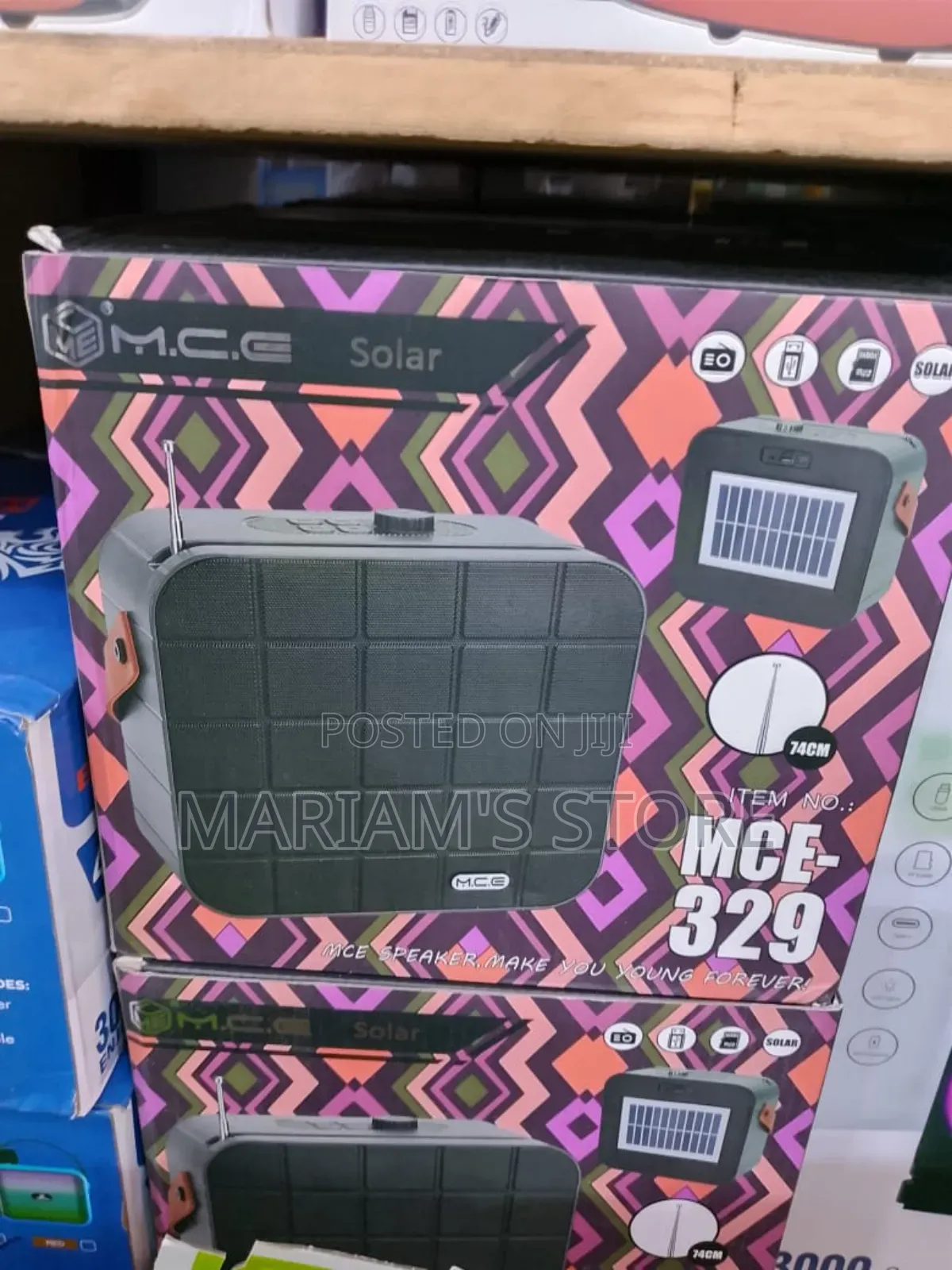 Solar-Powered Bluetooth Speaker With a Distinctive Block-Front Design.