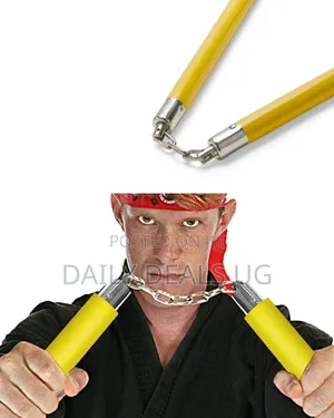 Nunchucks/Nunchakus With Steel Chain (Yellow)