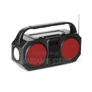 L Wireless Speaker With a Built-in Torch, Fm Radio, and Phone Stand.