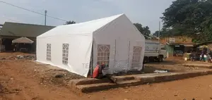 A Church Tent With Doors and Windows