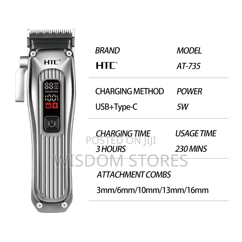 HTC at-735 Professional Cordless Hair Clipper