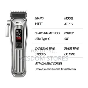 HTC at-735 Professional Cordless Hair Clipper