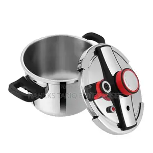 Premium Stainless Steel Pressure Cooker With Safety Valve System