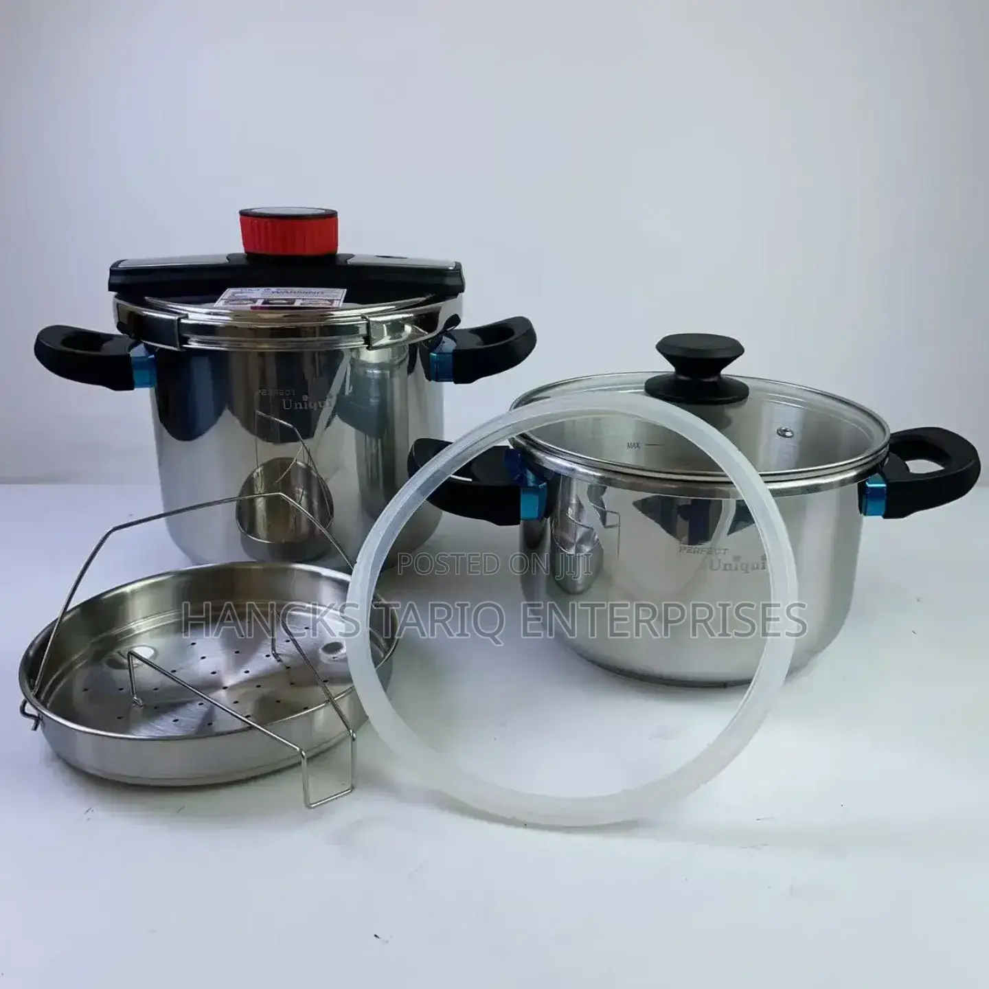 Premium Stainless Steel Pressure Cooker With Safety Valve System