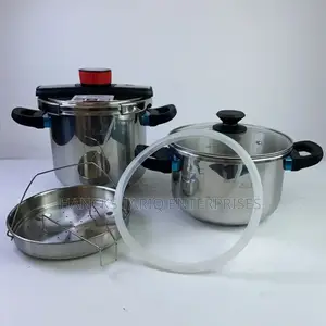Premium Stainless Steel Pressure Cooker With Safety Valve System