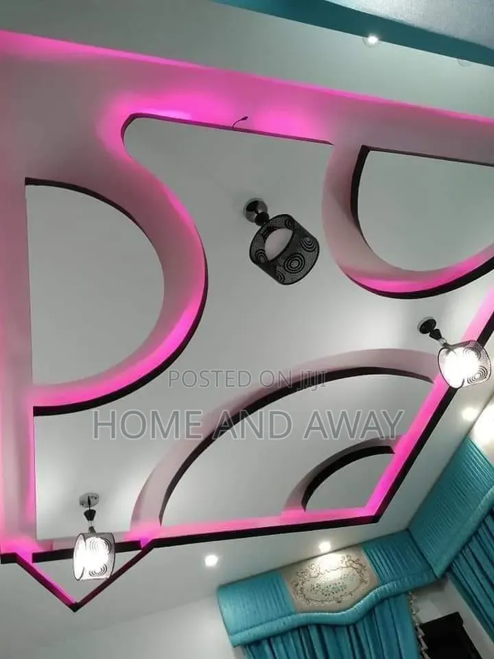 Modern Gypsum Stretch and Pop Ceilings Designs in All Colours