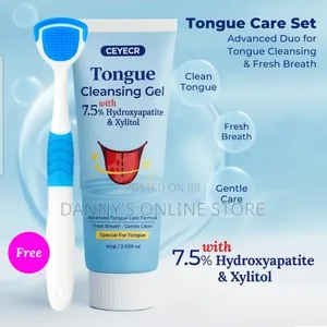 Tongue Cleansing Gel With Brush, Tongue Cleaning, Mouth Care, 60g.