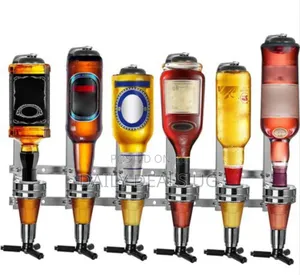 Wall-Mounted 6-Bottle Liquor Dispenser