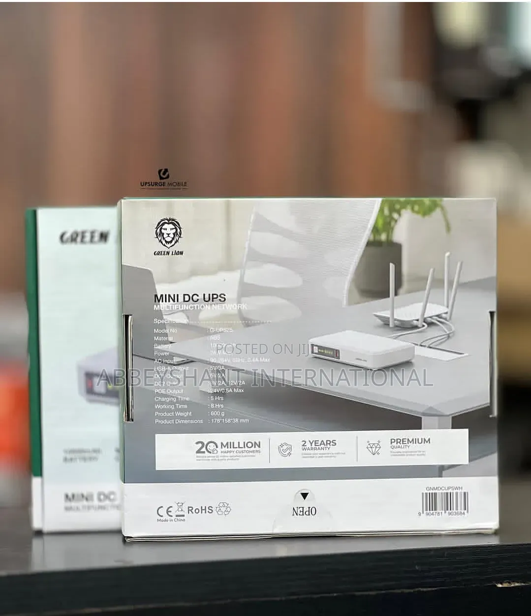 Green Lion Mini Dc Ups 10000mah for Network Power Backup