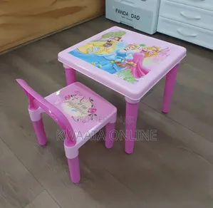 Disney Princess Character Children Study Table Chair
