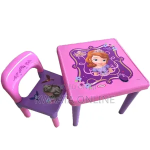 Disney Princess Character Children Study Table Chair