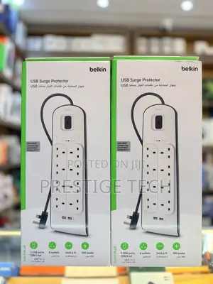 Belkin 8 Way / 8 Plug Surge Protection Strip Power Extension Socket
