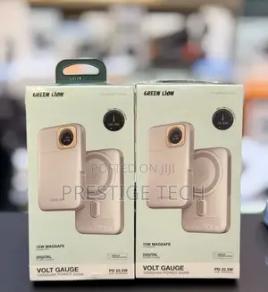 Green Lion Volt Gauge 10000mah Power Bank With Real-Time Power Display