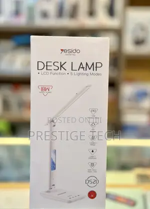 Yesido Desk Lamp, 5 Lighting Modes, LCD Function, Wireless Charging