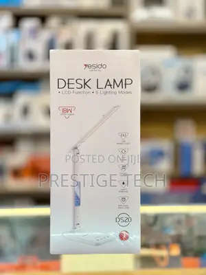 Yesido Desk Lamp, 5 Lighting Modes, LCD Function, Wireless Charging