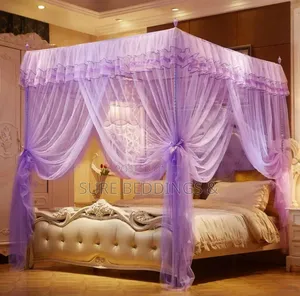 Purple Metallic Stand Mosquito Net