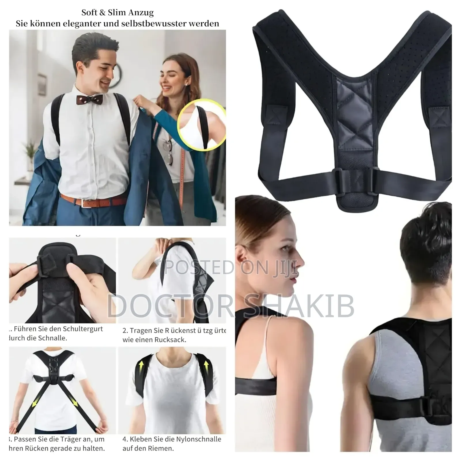 Adjustable Back Posture Corrector Belt