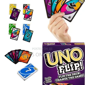 Uno Flip! Card Game New Mattel Games Double Sided 2-10 Players Ages 7