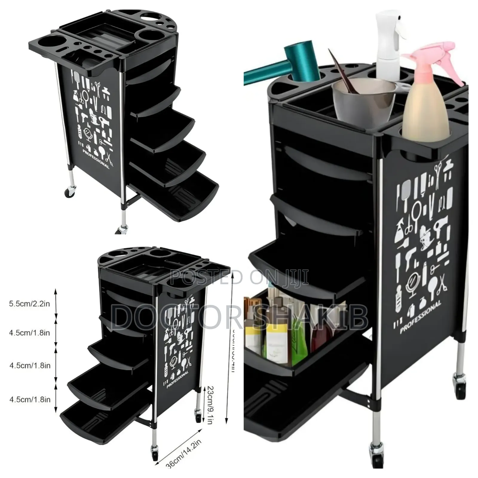Hair Salon Rolling Trolley