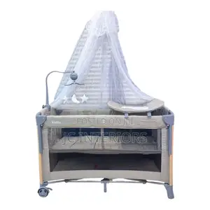Baby Bed Side Crib With Storage Basket