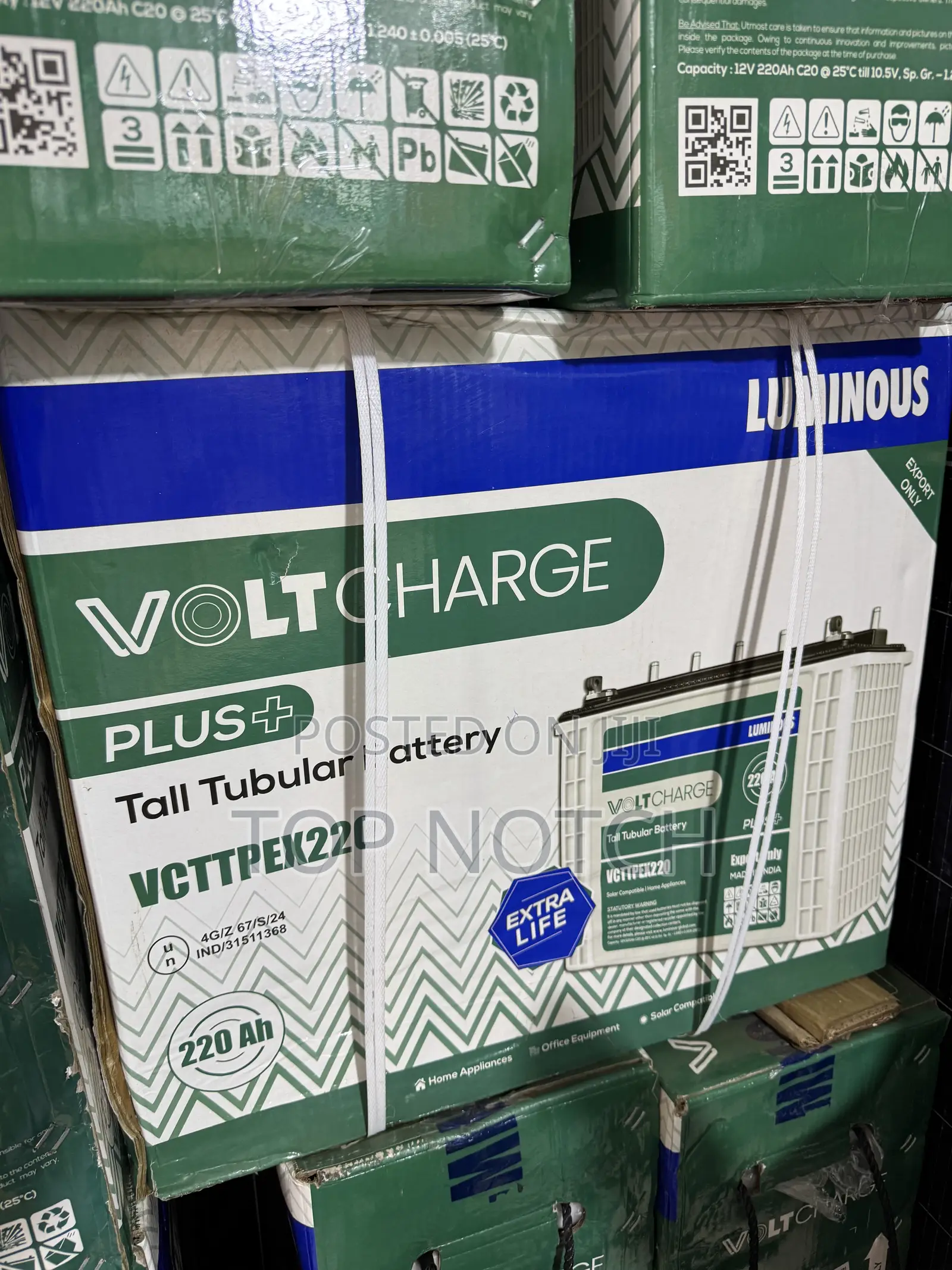 220ah/12v Tall Tubular Battery