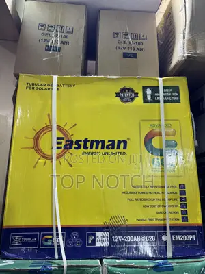 200ah/12v East Man Tall Tubular Gel Battery