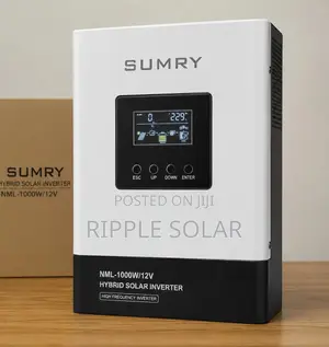 1000w 12v Hybrid Solar Inverter High Frequency Pure Sine Wave