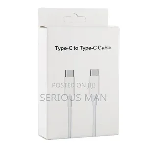 White Usb-C to Usb-C Charging and Data Cable