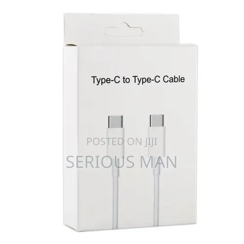 White Usb-C to Usb-C Charging and Data Cable