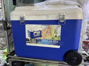 Premium 50l Heavy-Duty Insulated Cooler Box With Wheels – Blue
