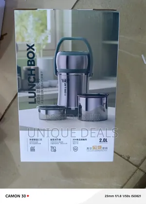 Jintibao 2.0-Liter Vacuum-Insulated Food Flask