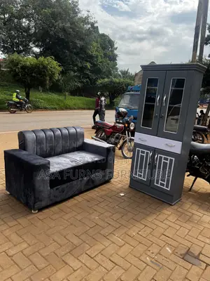 Sofa Set and Cupboard