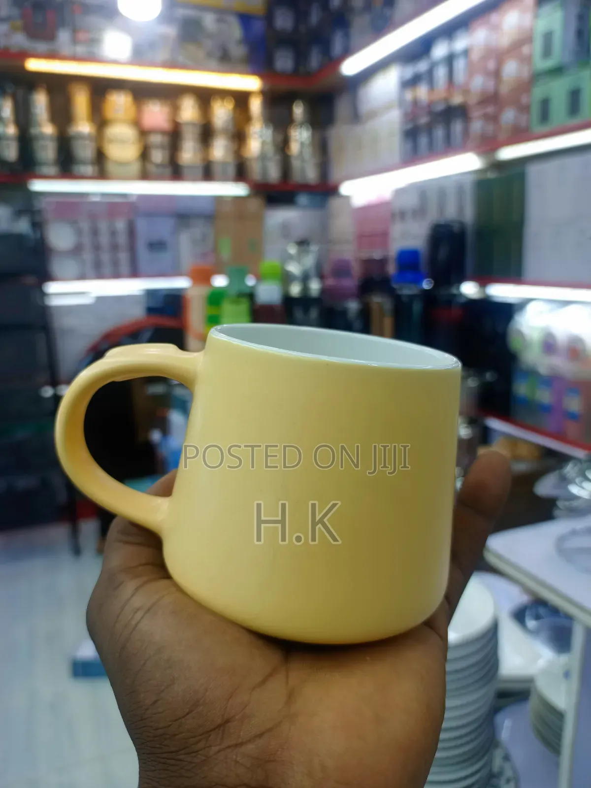 Yellow Ceramic Mug- 12pcs