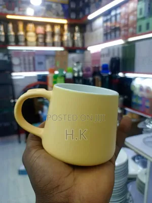 Yellow Ceramic Mug- 12pcs