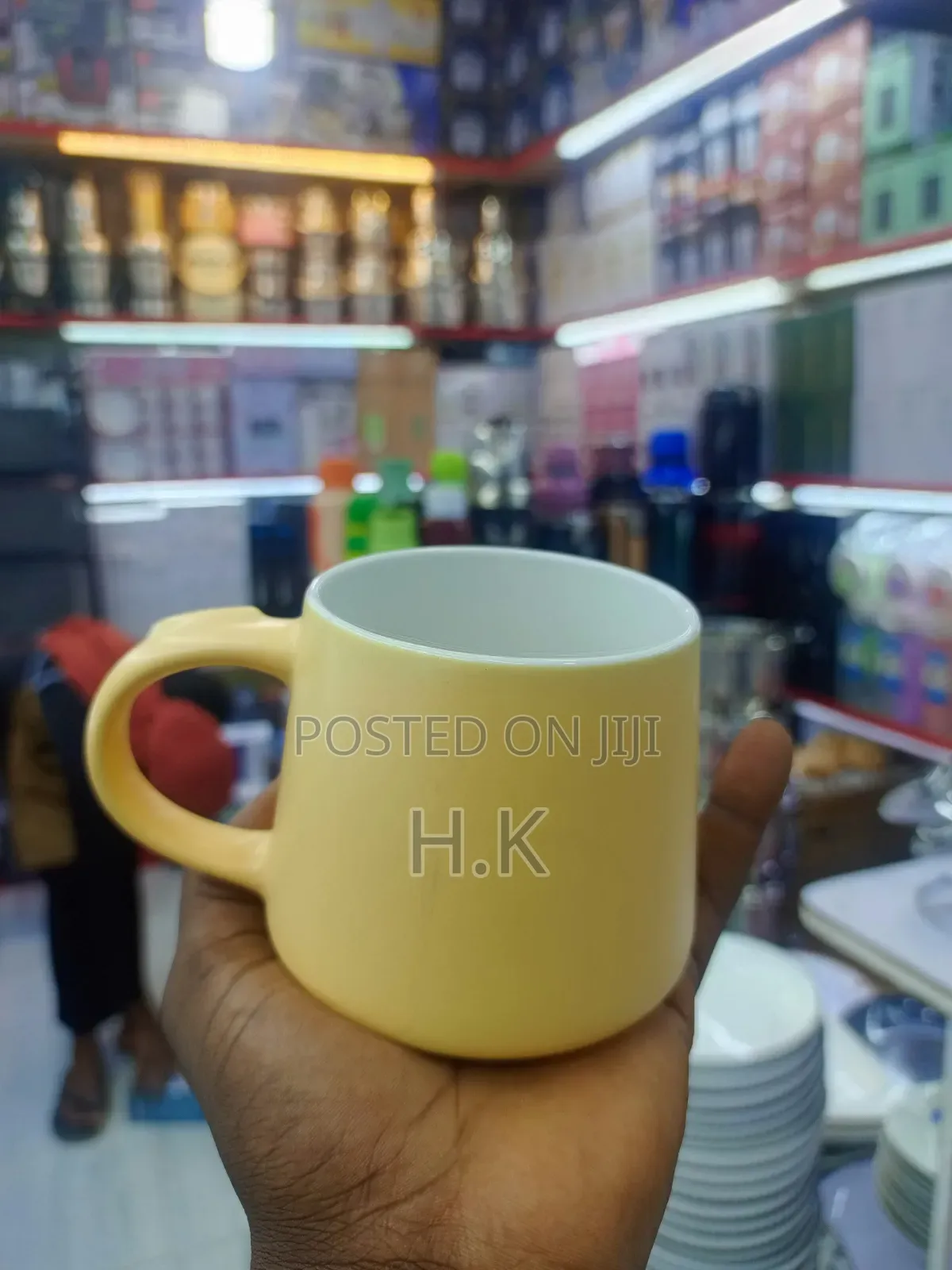 Yellow Ceramic Mug- 12pcs
