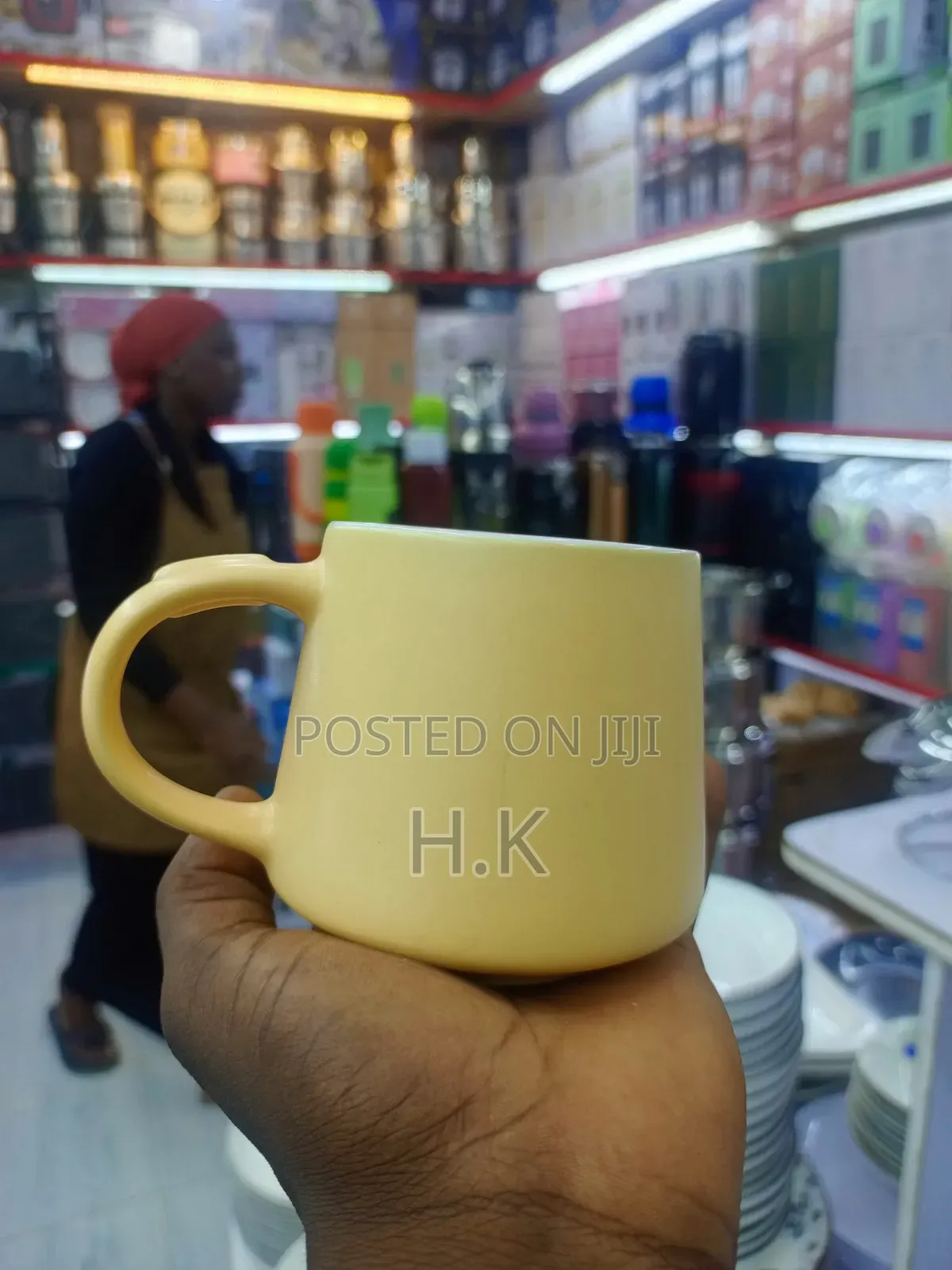 Yellow Ceramic Mug- 12pcs