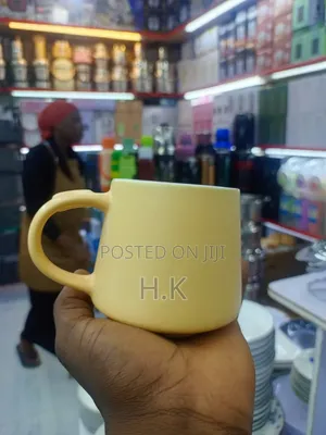 Yellow Ceramic Mug- 12pcs