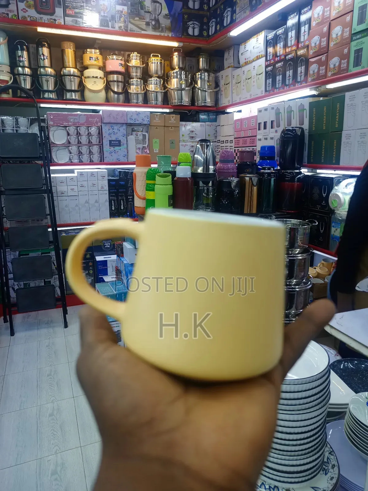 Yellow Ceramic Mug- 12pcs