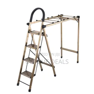 Multifunction Foldable 4-Step Ladder Clothes Drying Laundry Rack