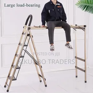 Foldable 4-Step Ladder Clothes Drying Laundry Rack
