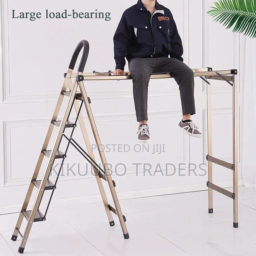 Foldable 4-Step Ladder Clothes Drying Laundry Rack