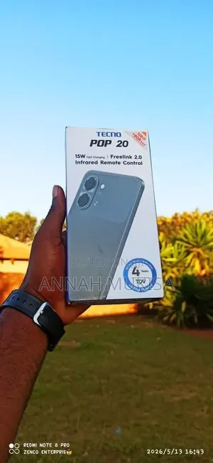 New Tecno Pop 20 128 GB Black