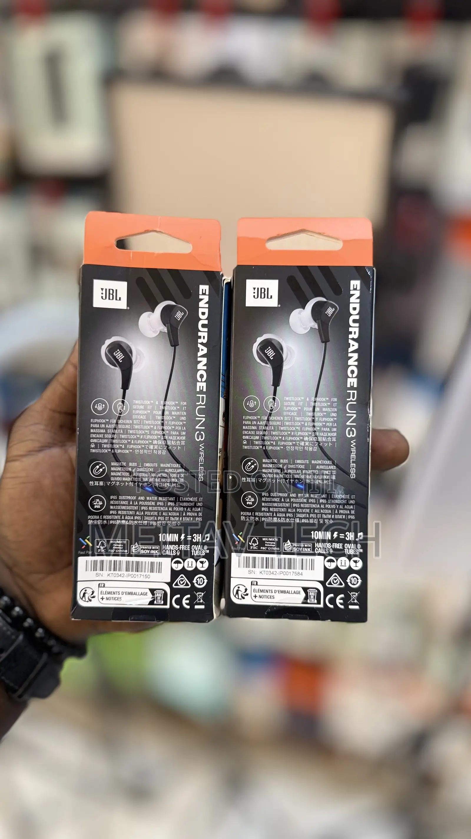 JBL Endurance Run 3 Wireless – Bluetooth Sport Earphones