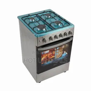 Midea 50*50 Full Gas Burner With Gas Oven- Silver
