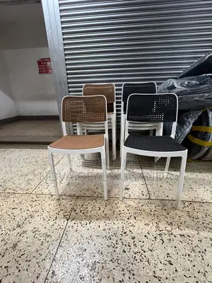 Rattan Armless Chair, Outdoor Plastic Dining Chair Balcony Outdoor Use